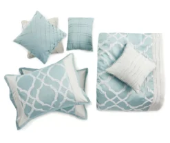 Broyhill Tiago Aqua 8-Piece Comforter Set -Broyhill 810459637 1 1