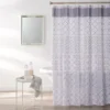 Sonoma Gray Medallion Fabric Shower Curtain -Broyhill 810460533 1