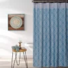Aqua Geo Shower Curtain -Broyhill 810460543 1