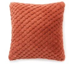 Front Page 21 Amelia Rust Throw Pillow