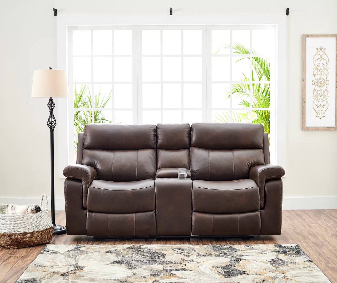 Wellsley Leather Power Reclining Console Loveseat 5 Wellsley Leather Power Reclining Console Loveseat - Image 3
