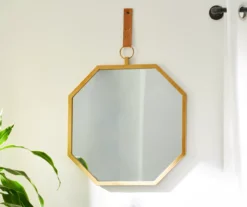 Gold Framed Octagonal Hanging Mirror -Broyhill 810498384 9