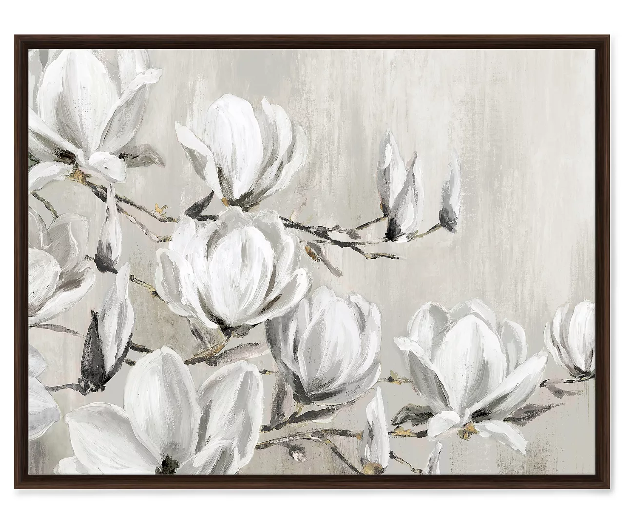 White Magnolia Tree Framed Canvas 3 White Magnolia Tree Framed Canvas