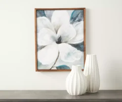 Framed White Floral Canvas 8 Framed White Floral Canvas -Broyhill 810513213 2