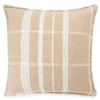 Tan & White Plaid Throw Pillow -Broyhill 810515801