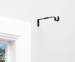 Legacy Black Adjustable Curtain Rod Brackets, 2-Pack -Broyhill 810524279 7