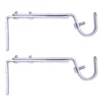 Legacy Satin Nickel Adjustable Curtain Rod Brackets, 2-Pack -Broyhill 810524280