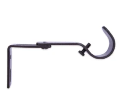 Legacy Brown-Black Adjustable Curtain Rod Brackets, 2-Pack 12 Legacy Brown-Black Adjustable Curtain Rod Brackets, 2-Pack -Broyhill 810524291 4