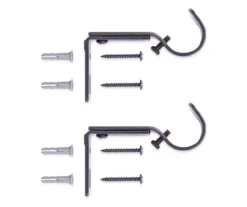 Legacy Brown-Black Adjustable Curtain Rod Brackets, 2-Pack 15 Legacy Brown-Black Adjustable Curtain Rod Brackets, 2-Pack -Broyhill 810524291 7