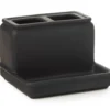 Matte Black Rubberized Toothbrush Holder 2 Matte Black Rubberized Toothbrush Holder -Broyhill 810530733