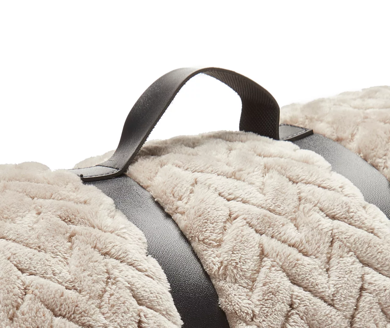 Tan Zigzag-Embossed Velvet King Blanket 5 Tan Zigzag-Embossed Velvet King Blanket - Image 3