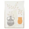 Orange, Gray & White Potted Plants Framed Canvas 1 Orange, Gray & White Potted Plants Framed Canvas -Broyhill 810540304