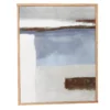 Gray, White & Blue Abstract 1 Framed Canvas -Broyhill 810546200