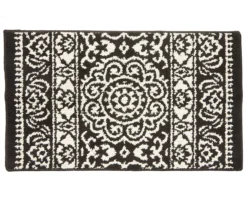 Front Page 12 Broyhill Black & White Ornate Fascination Accent Rug