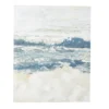 Blue & White Abstract Ocean 1 Wrapped Canvas -Broyhill 810558512