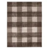 Regina Brown & Greige Checkerboard Area Rug, (8' X 10') -Broyhill 810562551 810562555 810562559 1