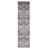 Clifton Rust & Navy Intricate Floral Runner Rug, (2' X 7') -Broyhill 810563286
