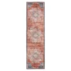 Cleo Rust & Blue Mandala Runner Rug, (2' X 7') 1 Cleo Rust & Blue Mandala Runner Rug, (2' X 7') -Broyhill 810563287 1