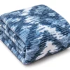 Broyhill Geometric Lines Velvet Blanket -Broyhill 810565092 810564997