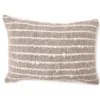 Black & White Knotted Stripe Rectangle Throw Pillow