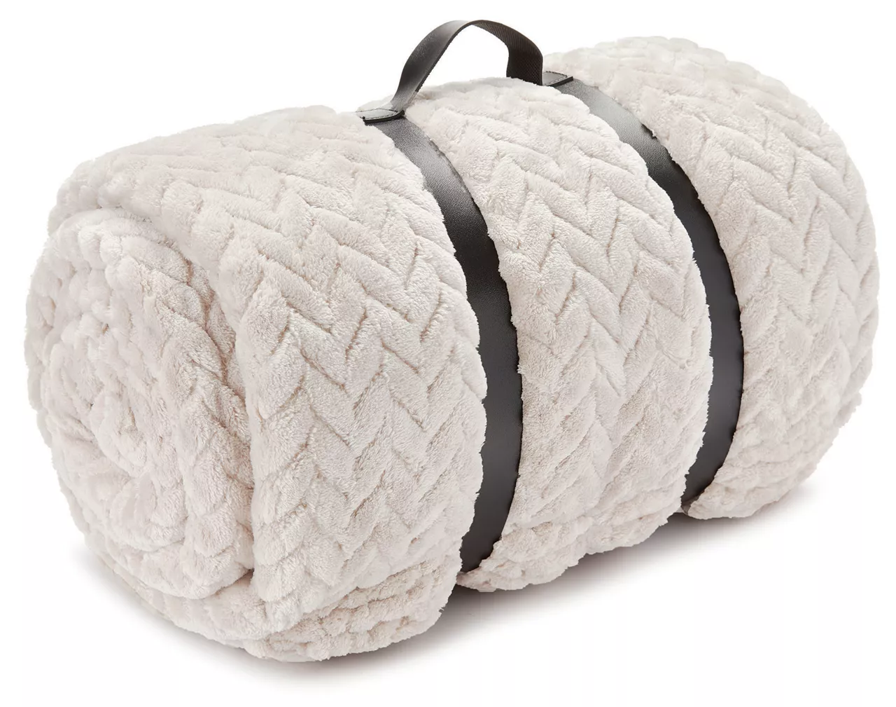 Broyhill Whisper White Chevron Embossed Velvet Blanket 4 Broyhill Whisper White Chevron Embossed Velvet Blanket - Image 2