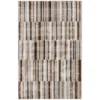 Bay Village Greige & Putty Block Stripe Area Rug, (5' X 7') -Broyhill 810586498 810586494 810586502 1 2