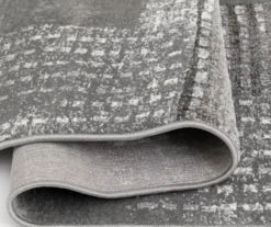 Hollyn Gunmetal Abstract Patchwork Area Rug, (5' X 7') -Broyhill 810586499 810586495 810586503 4