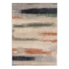 Hadlee Sand, Coral & Green Abstract Area Rug, (8' X 10') -Broyhill 810586500 810586496 810586492 1