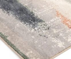 Hadlee Sand, Coral & Green Abstract Area Rug, (5' X 7') -Broyhill 810586500 810586496 810586492 3 2