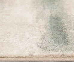 Hadlee Sand, Coral & Green Abstract Area Rug, (6' X 9') -Broyhill 810586500 810586496 810586492 4 1