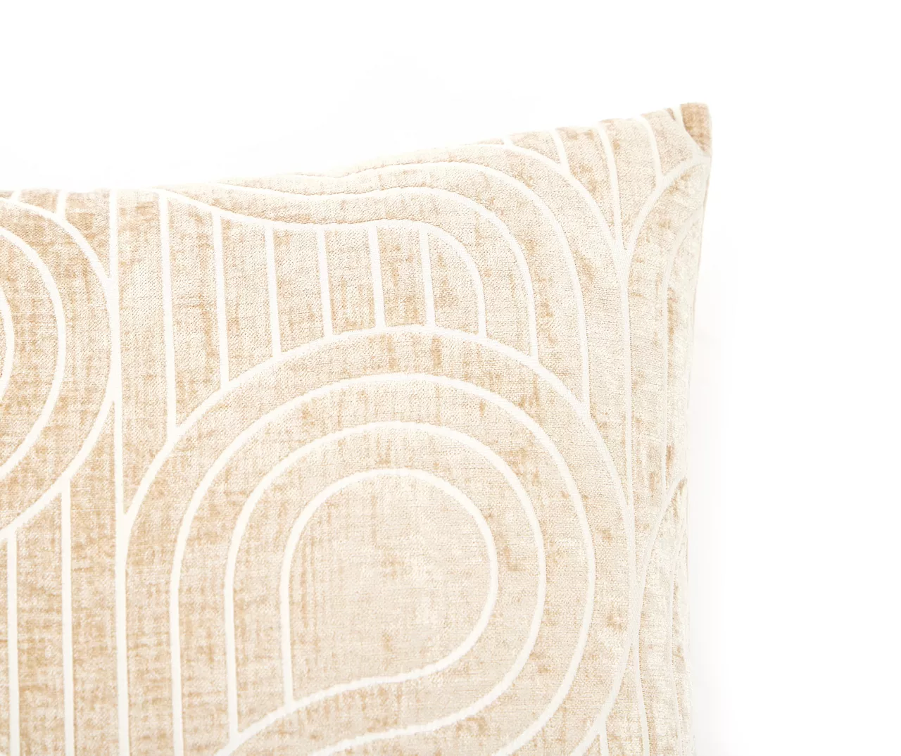 New Beginnings Brown Rice & White Loop Chenille Square Throw Pillow 4 New Beginnings Brown Rice & White Loop Chenille Square Throw Pillow - Image 2