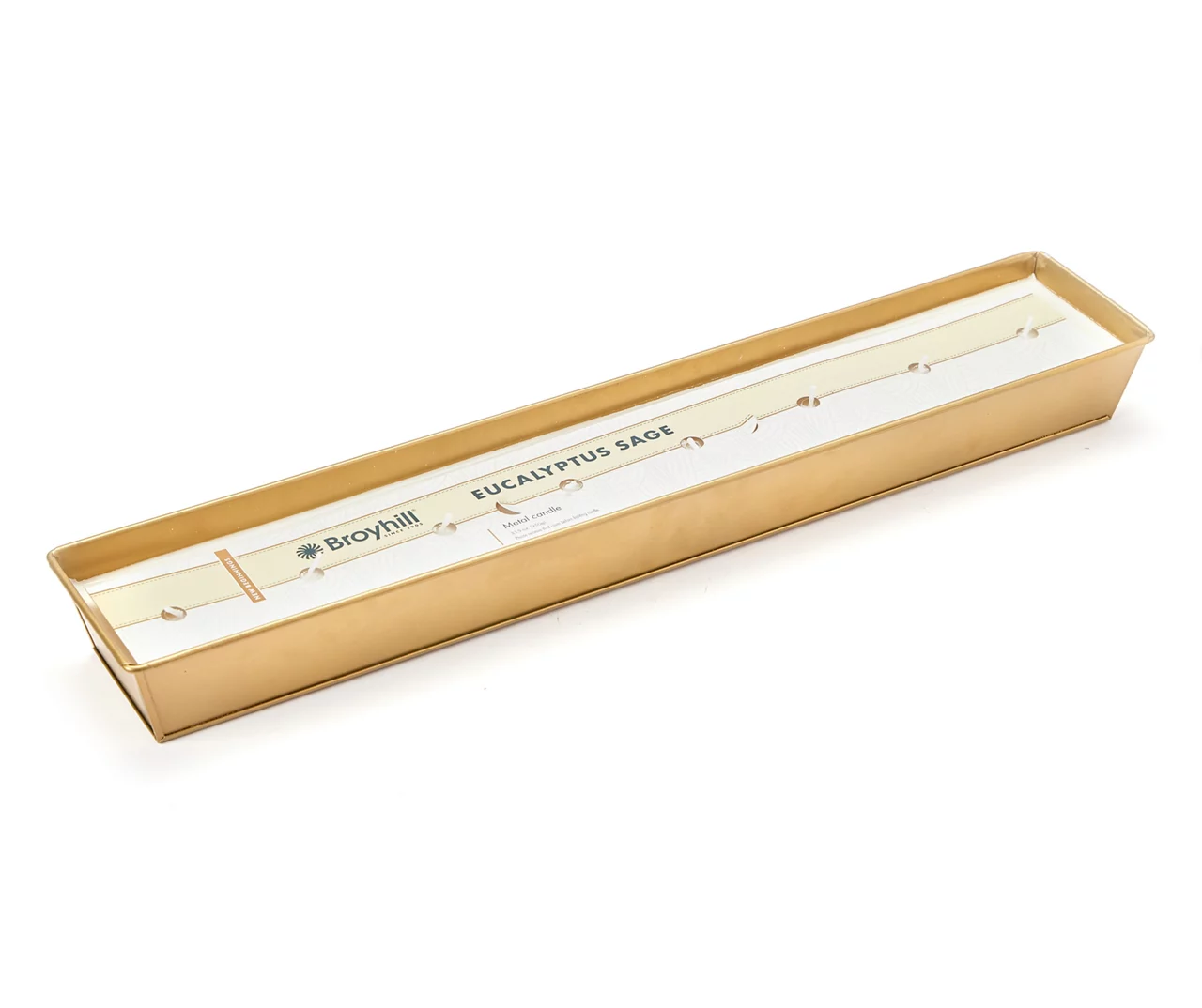 New Beginnings Eucalyptus Sage Gold 8-Wick Tray Candle, 33.5 Oz. 3 New Beginnings Eucalyptus Sage Gold 8-Wick Tray Candle, 33.5 Oz.