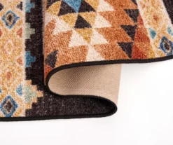 Broyhill Orange & Brown Geometric Accent Rug -Broyhill 810602766 810602765 A8 1