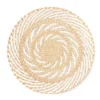 Tan & White Spiral Woven Grass Wall Decor -Broyhill 810603849 A0