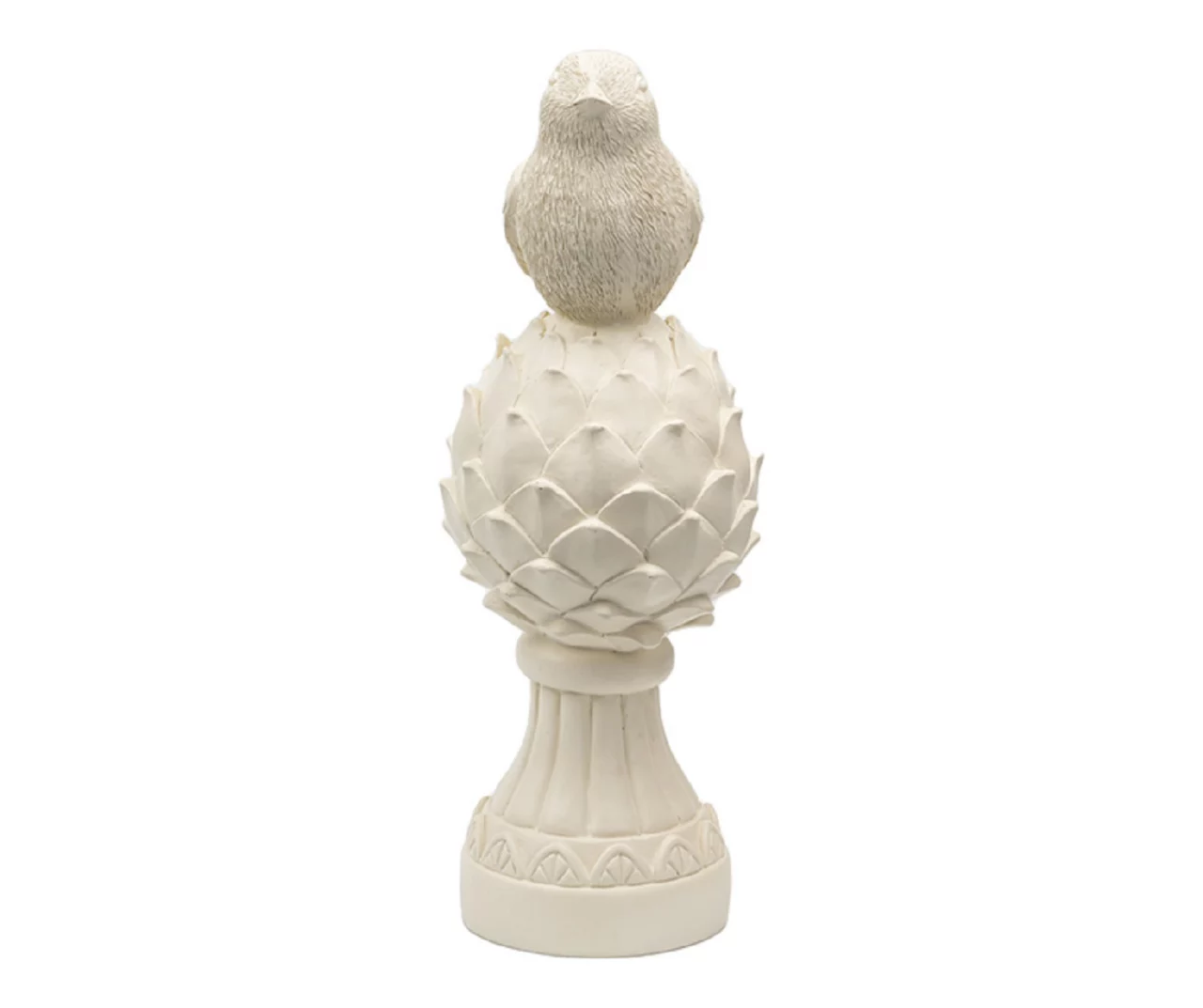 White Bird On Artichoke Tabletop Decor 4 White Bird On Artichoke Tabletop Decor - Image 2