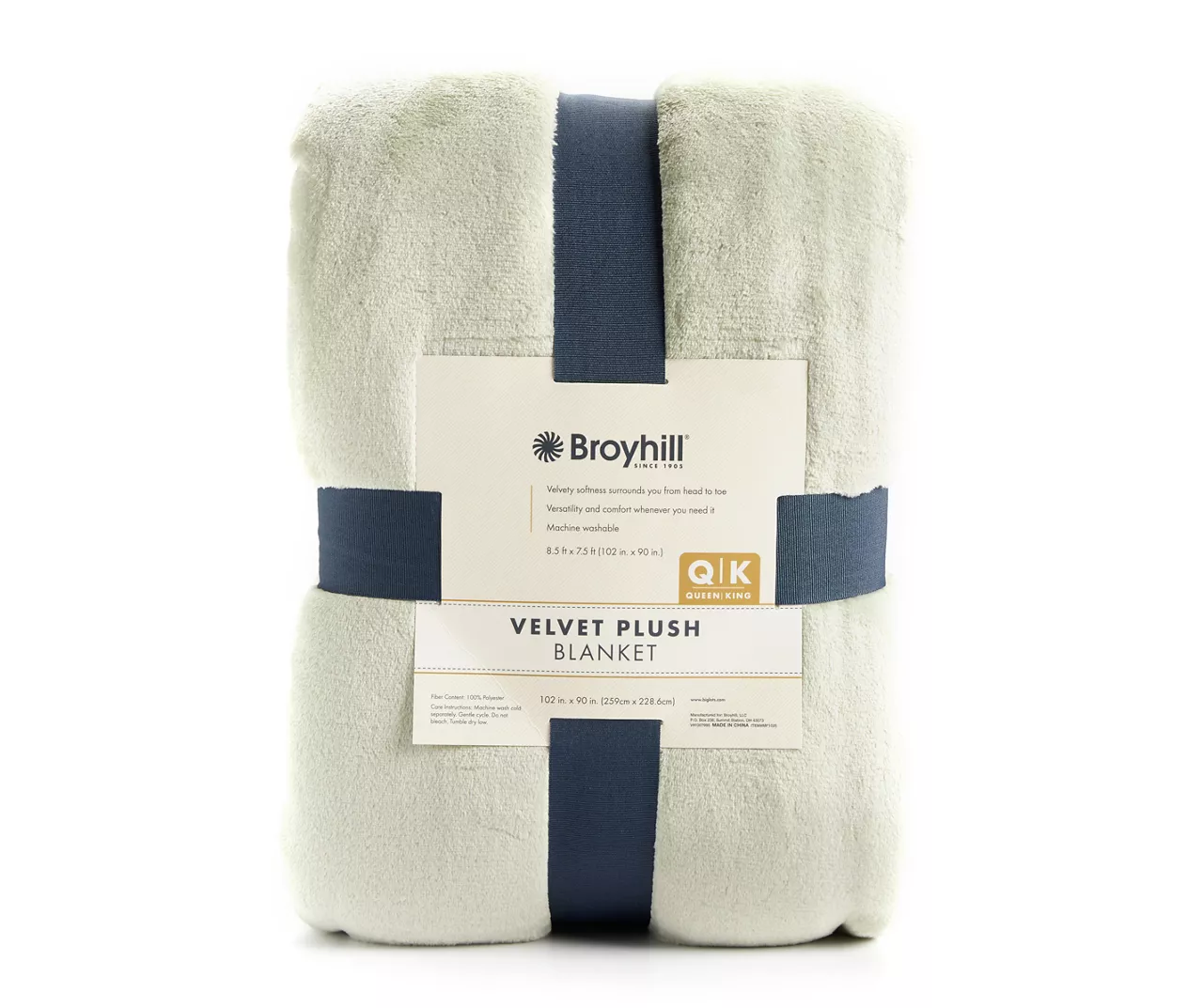 Sage Twin/Full Plush Velvet Blanket 4 Sage Twin/Full Plush Velvet Blanket - Image 2