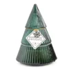 Festive Gathering Frosted Pine & Eucalyptus Glass Tree Candle, 8 Oz.