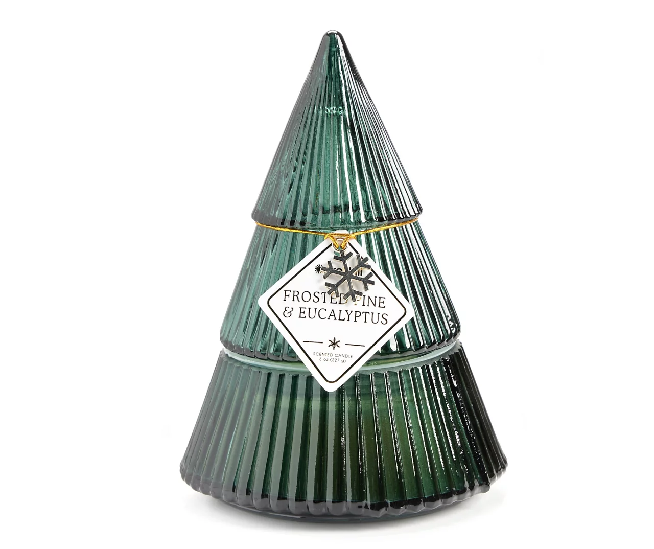 Festive Gathering Frosted Pine & Eucalyptus Glass Tree Candle, 8 Oz. 3 Festive Gathering Frosted Pine & Eucalyptus Glass Tree Candle, 8 Oz.