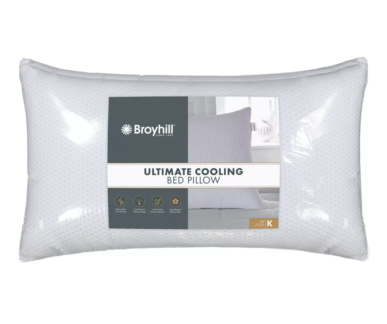 Broyhill White Ultimate Cooling Pillows, 2-Pack 3 Broyhill White Ultimate Cooling Pillows, 2-Pack - Image 2