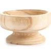 Homeward Turned Paulownia Wood Bowl With Pedestal -Broyhill 810615704 A0