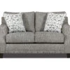 Alexandria Gray Chenille Loveseat -Broyhill 810616680 A0 1