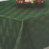 Broyhill Festive Gathering Green & Gold Trees Fabric Tablecloth 2 Broyhill Festive Gathering Green & Gold Trees Fabric Tablecloth -Broyhill 810616931 810616967 810616966 A0