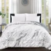 Gray Marble Print Faux Fur King Comforter 2 Gray Marble Print Faux Fur King Comforter -Broyhill 810617619 810617562 A0 1 1